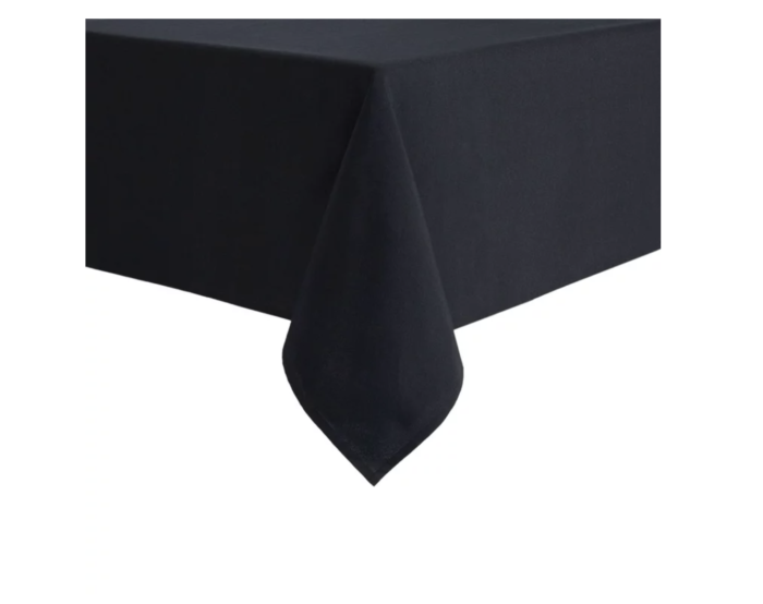 Mainstays Yale Tablecloth, Black, 60"W x 84"L Rectangle, Available in various sizes and colors